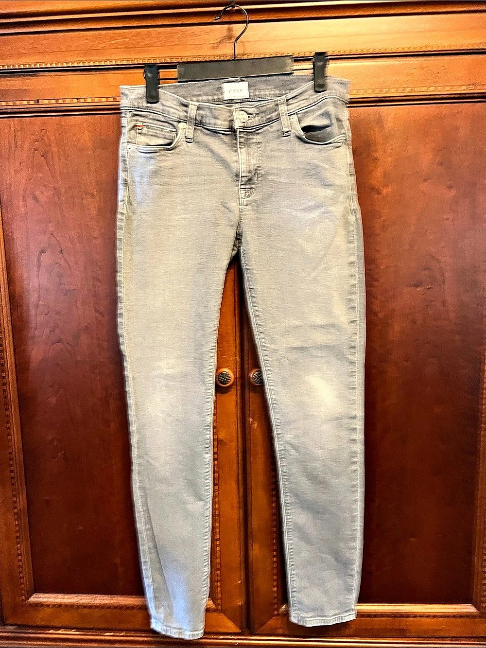 Hudson Skinny Jeans in Gray Waist 29